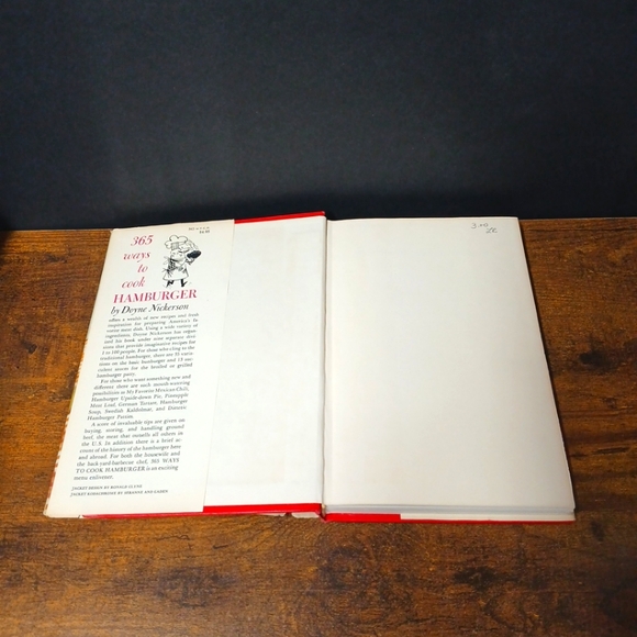 Vintage 1960 Cook Book 365 Ways to Cook Hamburger by Doyne Nickerson H/C D/J - Picture 4 of 8